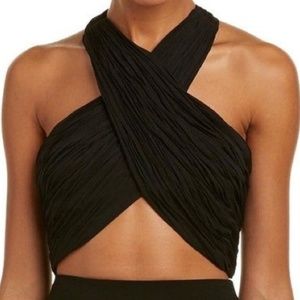 NWOT Alice + Olivia Tracee Crossover Crop Top